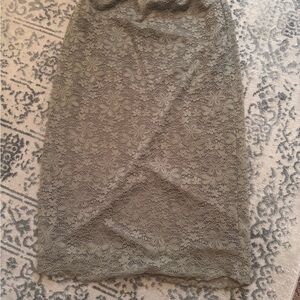 RSQ Gray Wrap Midi Skirt Casual